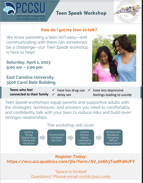 teen speak workshop